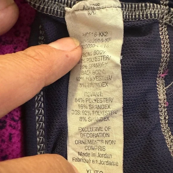 Champions XL fusia /navy blue sport bra - Picture 8 of 8